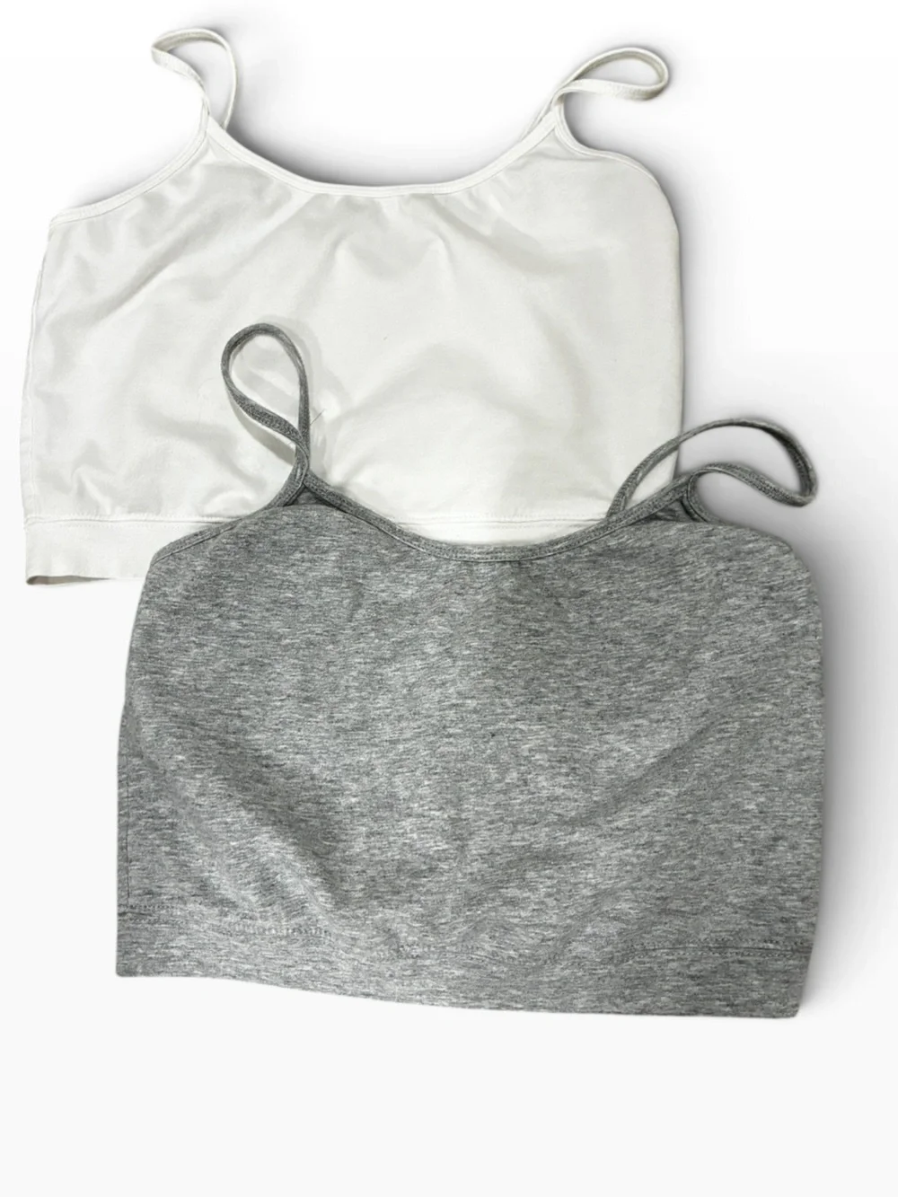Everyday 2 Seamless Bandeau Bralette - White & Gray